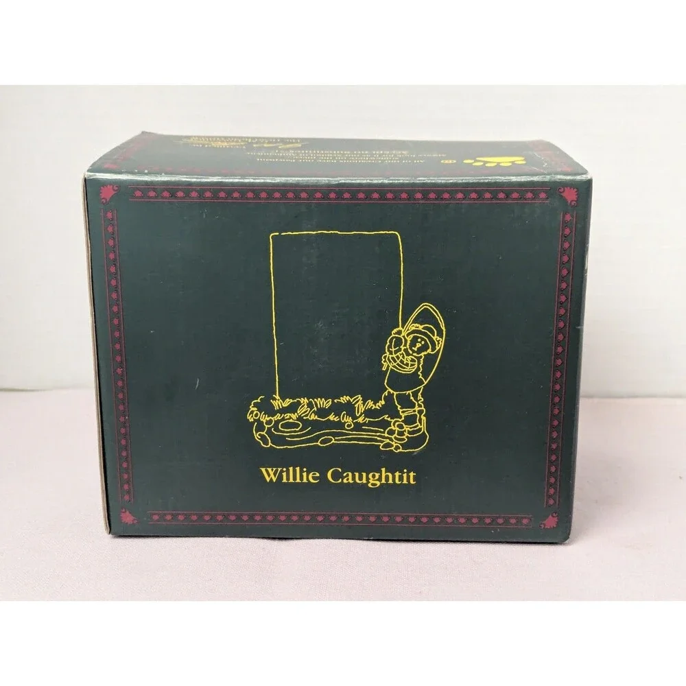 Boyds Bear Willie Caughtit Hook Line & Sinker Picture Frame Figurine 27374 Gift
